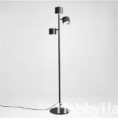 Aldex Vloerlamp 1047, zwart, Woon-/ Eetkamer, metaal, Modern, vloerlamp