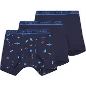 Schiesser Onderbroek navy / turquoise / wit