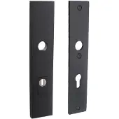 Intersteel Veiligheidsschilden SKG3 rechthoekig doorgaand PC72mm kerntrekbeveiliging - mat zwart