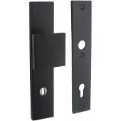 Intersteel Veiligheidsbeslag SKG3 rechthoekig duwer/geen kruk PC92mm kerntrekbeveiliging - mat zwart
