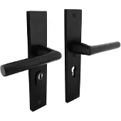 Intersteel Veiligheidsbeslag achterdeur zwart met kerntrekbeveiliging SKG*** PC 55mm rechthoekig