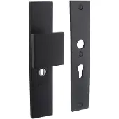 Intersteel Veiligheidsbeslag SKG3 rechthoekig duwer/geen kruk PC55mm kerntrekbeveiliging - mat zwart