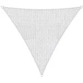 Brandplaza Schaduwdoek Sunfighters triangle | Brandplaza kunststof wit 600x600 cm zonneschermen | NADUVI