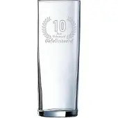 Arcoroc Gegraveerde Longdrinkglas 31cl Gefeliciteerd 10 jaar getrouwd