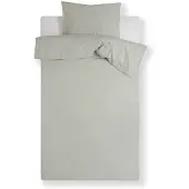 Vandyck Dekbedovertrek Washed Cotton Smoke Green Katoen-200 x 200 / 220 cm | 2-Persoons