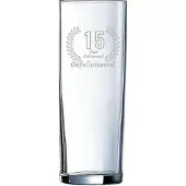 Arcoroc Gegraveerde Longdrinkglas 31cl Gefeliciteerd 15 jaar getrouwd