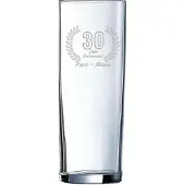 Arcoroc Gegraveerde Longdrinkglas 31cl Papa + mama 30 jaar getrouwd