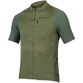 Endura GV500 Reiver Short Sleeve Jersey Olive Green