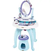 Disney Frozen - Speelgoedkaptafel Frozen 2-in-1 - draaiende spiegel, krukje en tal van accessoires - Disney