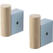 Muuto Attach Coat Hook Lot de 2 Pale Blue