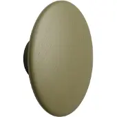 Muuto Dots Wood Coat Hooks Brown Green | Ø 13 cm