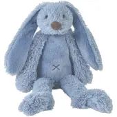 Happy horse Konijn Richie Knuffel 38cm - Donkerblauw - Baby knuffel