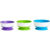 Munchkin Stay Put Pack Of 3 Suction Bowls Roze