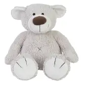 Happy horse Beer Baggio Knuffel 55cm - Grijs - Baby knuffel