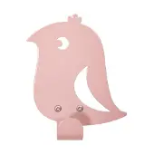 Roommate muurhaak papegaai 15cm roze