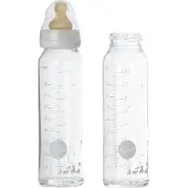 Hevea Babyflesje - 240 ml - 2-pack - Wit/Glas - - OneSize - Babyflesjes