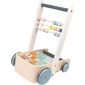 Janod - Sweet Cocoon - Duwkar/activiteiten wagen met blokken ABC