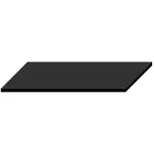 Fontana Rovigo badmeubel toppaneel 120x46cm mat zwart - nieuw