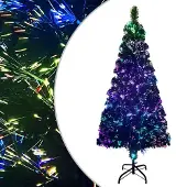 vidaXL Kunstkerstboom met standaard 240 cm glasvezel groen