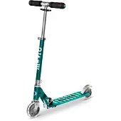 Micro mobility Jeu de plein air Trottinette enfant 2 roues LED Micro Sprite LED Bleu Pétrole annodisé