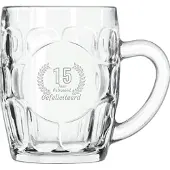 Libbey Gegraveerde Bierpul 55cl Gefeliciteerd 15 jaar getrouwd