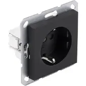 Q-Link Stopcontact | | S-Line (Inbouw, Randaarde, Zwart)