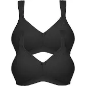 Susa Duo pak BH zonder beugel Topsy | zwart