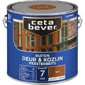 Cetabever deur & kozijn meesterbeits transparant zijdeglans teak 2,5 liter