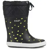 Aigle Regenlaars Aigle Kids Giboulee Print 2 Gold Hearts-Schoenmaat 28