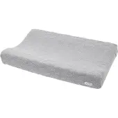 Meyco Baby Diamond aankleedkussenhoes - biologisch - grey melange - 50x70cm