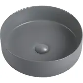 Guido Gusto Waskom Anna 35x35x12cm mat grijs inclusief afvoerplug
