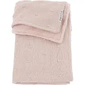 Meyco Deken Babybedje Mini Knots Teddy Soft Pink