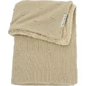 Meyco Baby Mini Knots teddy ledikant deken - sand - 100x150cm - 2.0 TOG