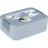 Sunware Sigma home Broodtrommel Lunchbox - Pinguïn - Blauw - 1L