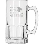 Libbey Gegraveerde Bierpul 1ltr Wat een topper is die meester