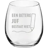 Royal Leerdam Gegraveerde Drinkglas 39cl een betere juf bestaat niet