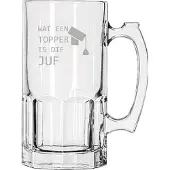 Libbey Gegraveerde Bierpul 1ltr Wat een topper is die juf