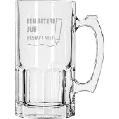 Libbey Gegraveerde Bierpul 1ltr een betere juf bestaat niet
