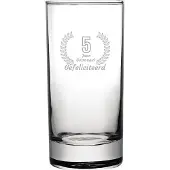 Fusion Gegraveerde Longdrinkglas 28,5cl Gefeliciteerd 5 jaar getrouwd