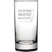 Fusion Gegraveerde longdrinkglas 28,5cl een betere meester bestaat niet