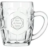 Libbey Gegraveerde Bierpul 55cl voor de beste Tante in hexagon