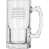 Libbey Gegraveerde Bierpul 1ltr Meester met boeken