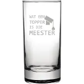 Fusion Gegraveerde longdrinkglas 28,5cl Wat een topper is die meester