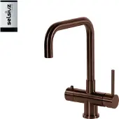 Selsiuz Inox kokend water kraan met titanium single boiler en U-uitloopkraan copper