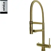 Selsiuz Inox XL kokend water kraan met titanium single boiler gold