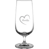 Fusion Gegraveerde bierglas op voet 41cl Muoike mei hert