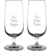 Fusion Gegraveerde bierglas op voet 41cl De Bêste Pake-De Bêste Beppe