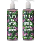 Faith In Nature - Hand Wash Lavender & Geranium - 2 Pak