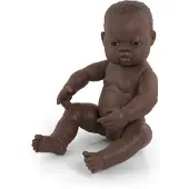 Miniland African Newborn Doll 40 Cm Roze Kinderen