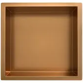 Wiesbaden Demis inbouwnis 30 x 30 x 7 cm geborsteld brons koper
